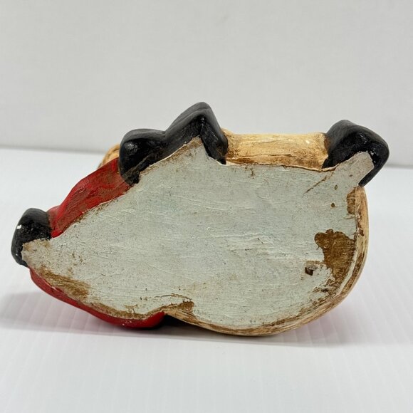 Vintage Hand Painted Santa Claus Figurine Christmas Table Decoration Mrs Claus - Picture 8 of 8